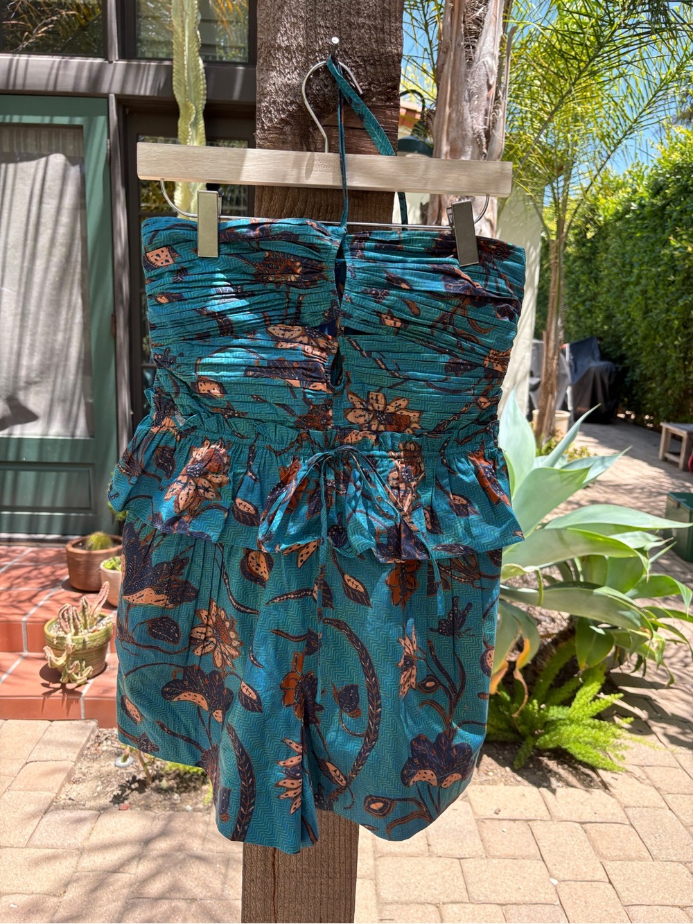 Ulla Johnson blue halter top romper size 6/8